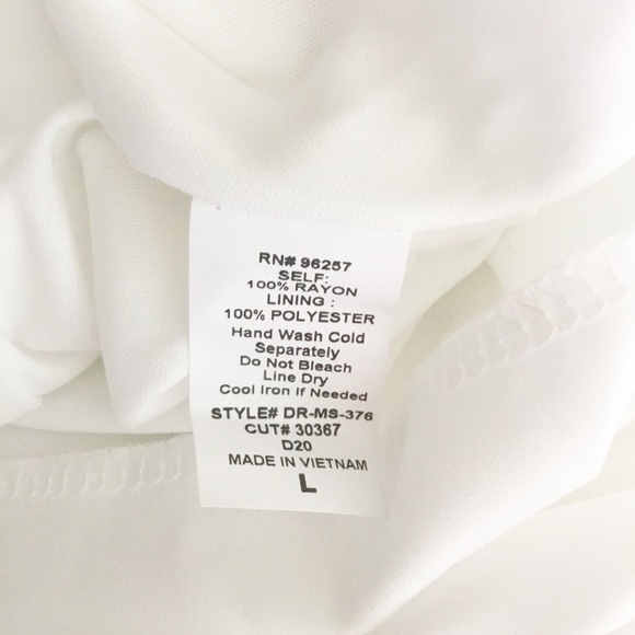 Parallel Skies MIDI Dress Pink & White Size L Crochet Front - Picture 4 of 5